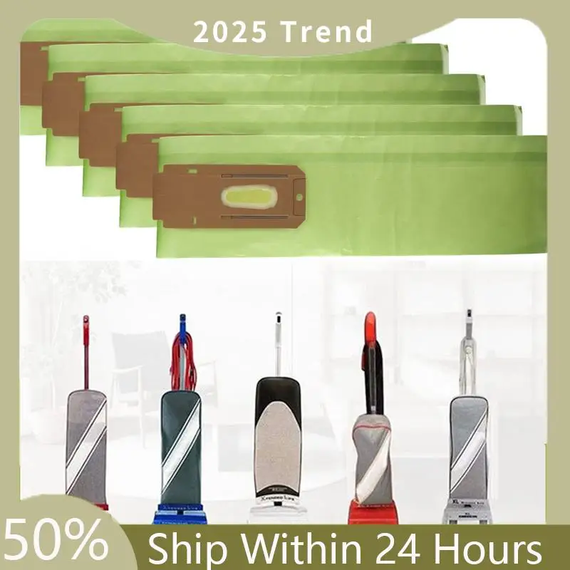 أكياس مكنسة كهربائية علوية A75X أكياس جمع الغبار البديلة للمكانس المستقيمة Oreck XL، رقم الجزء CCPK8DW 5 عبوات