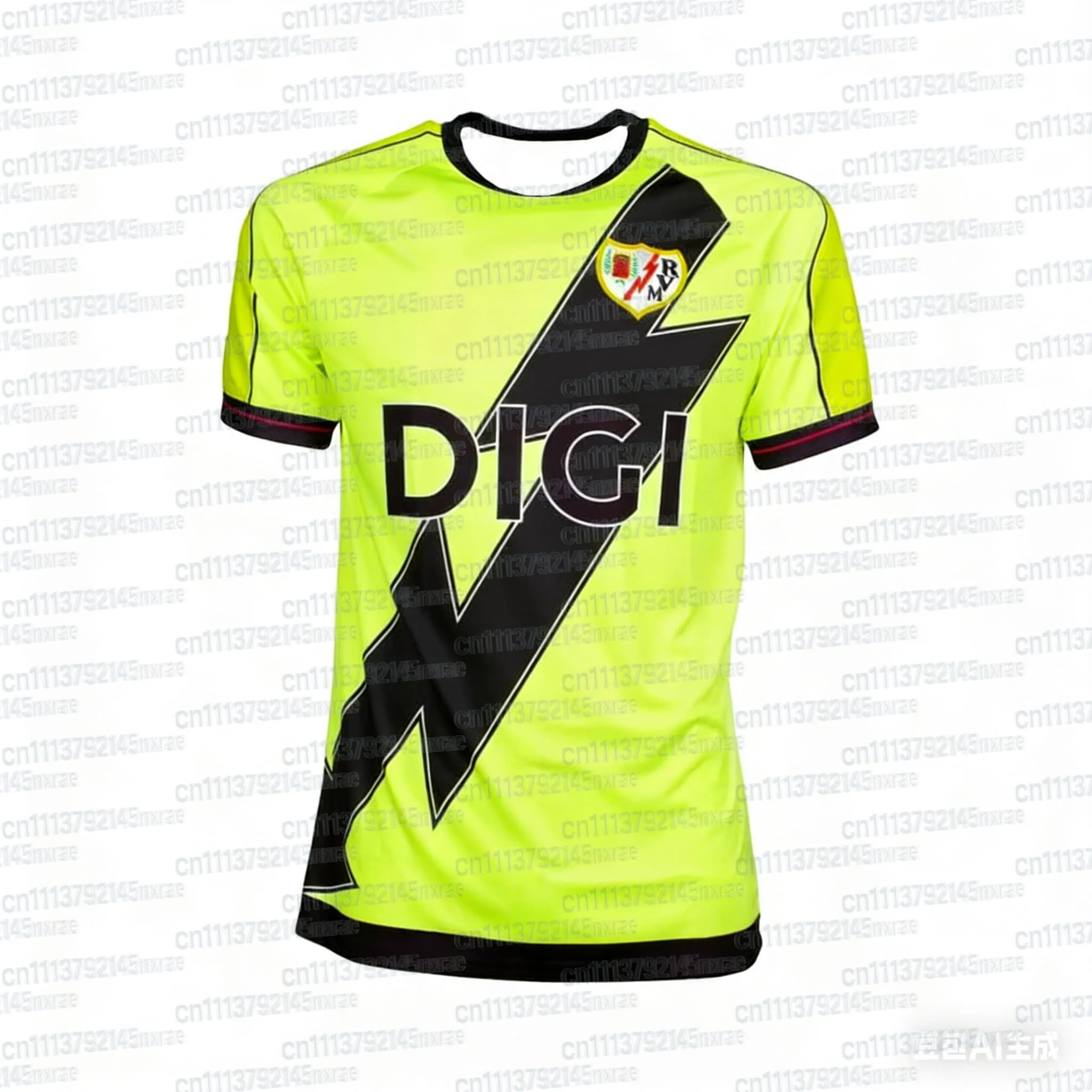 Neues Rayo Vallecano Heimtrikot T-Shirt Street Style Schnelltrocknendes Trainings-Fitness-Oberteil Lässige Sportbekleidung Tops Tees FamilyMatching – Detail 7