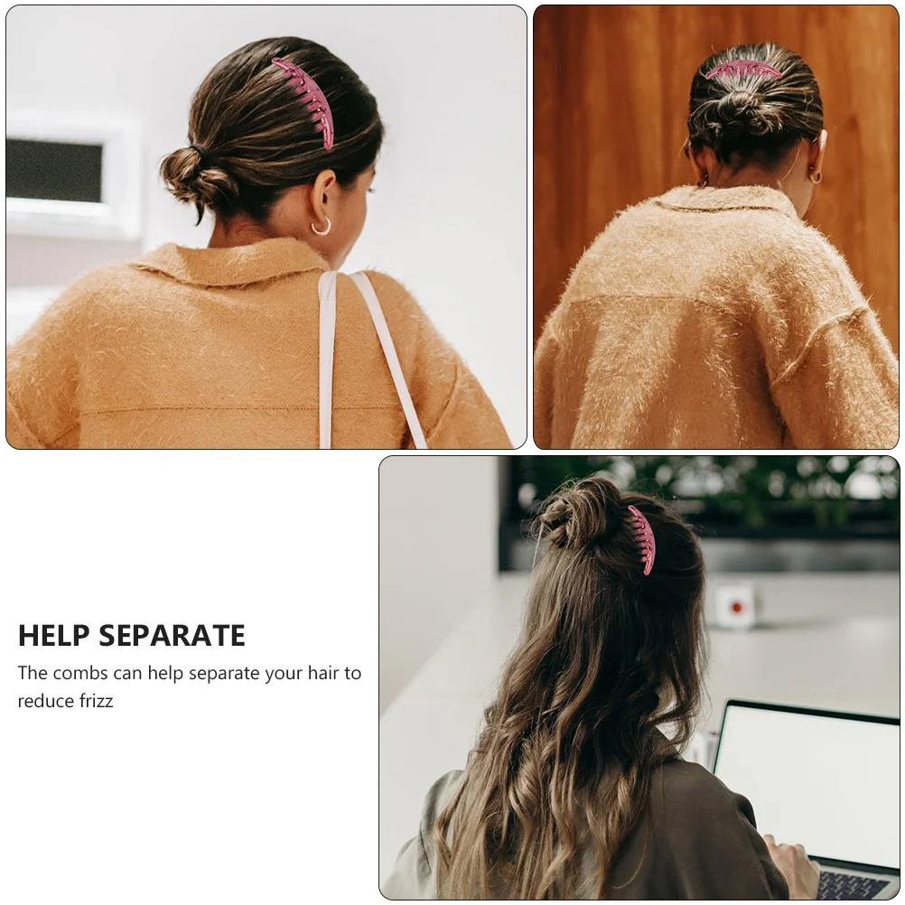 

3Pcs Resin Hair Combs Detangling Styling Tools Durable Lightweight for Hair Combs Bangs Comb for Home