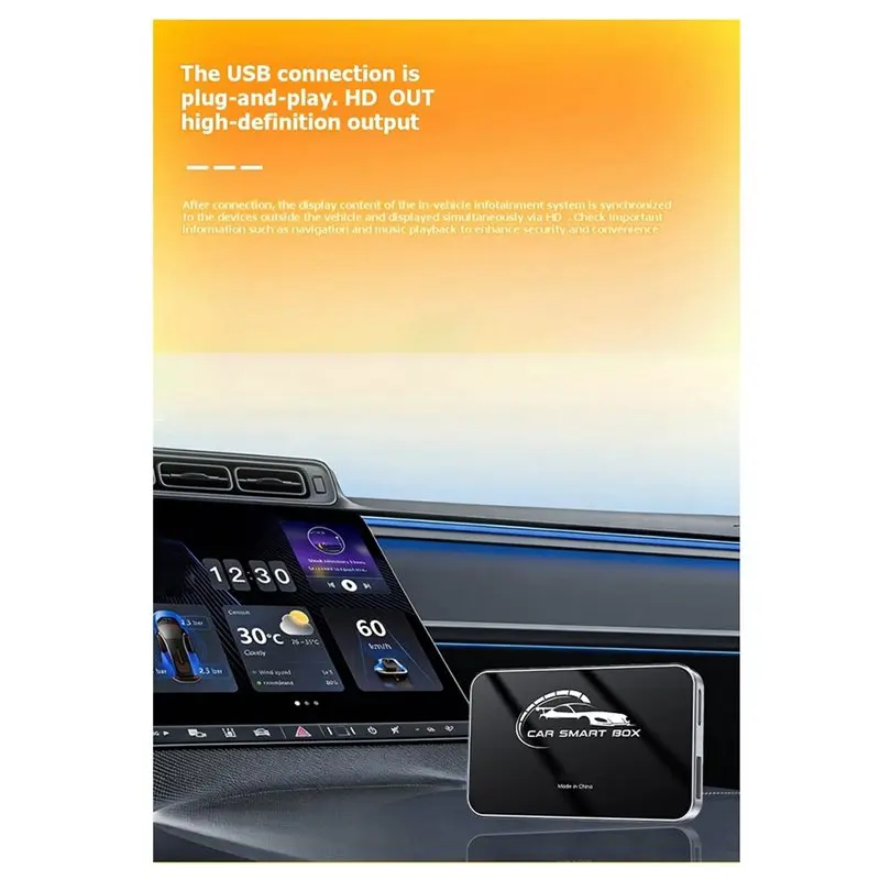 【Price Drop !!】-Carplay AI Box Wireless Carplay Android Auto Adapter Car Smart Box Android 13 With -Compatible Video Output