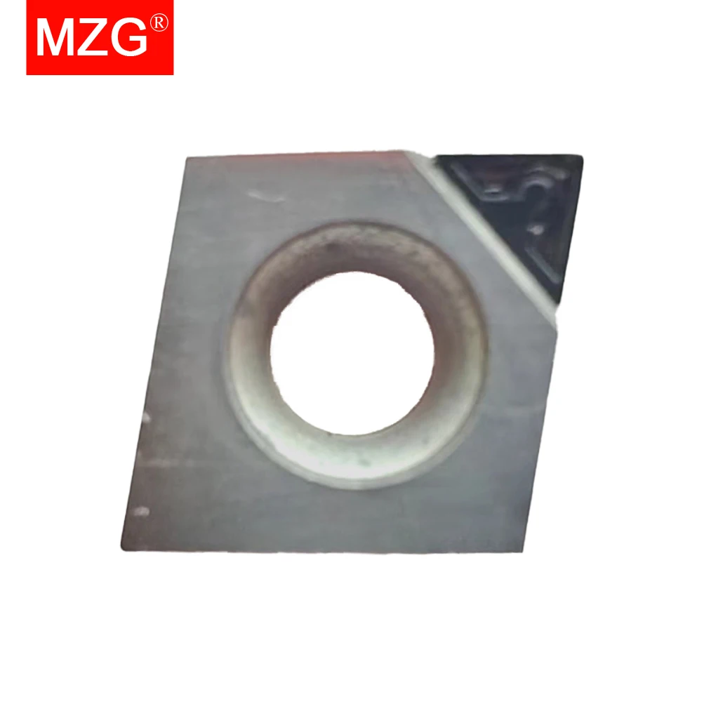 MZG 1PC CCGT Turning Tools Lathe CBN PCD AI-PCD Cutting Carbide Cermet Inserts for Aluminum Cast Iron Processing