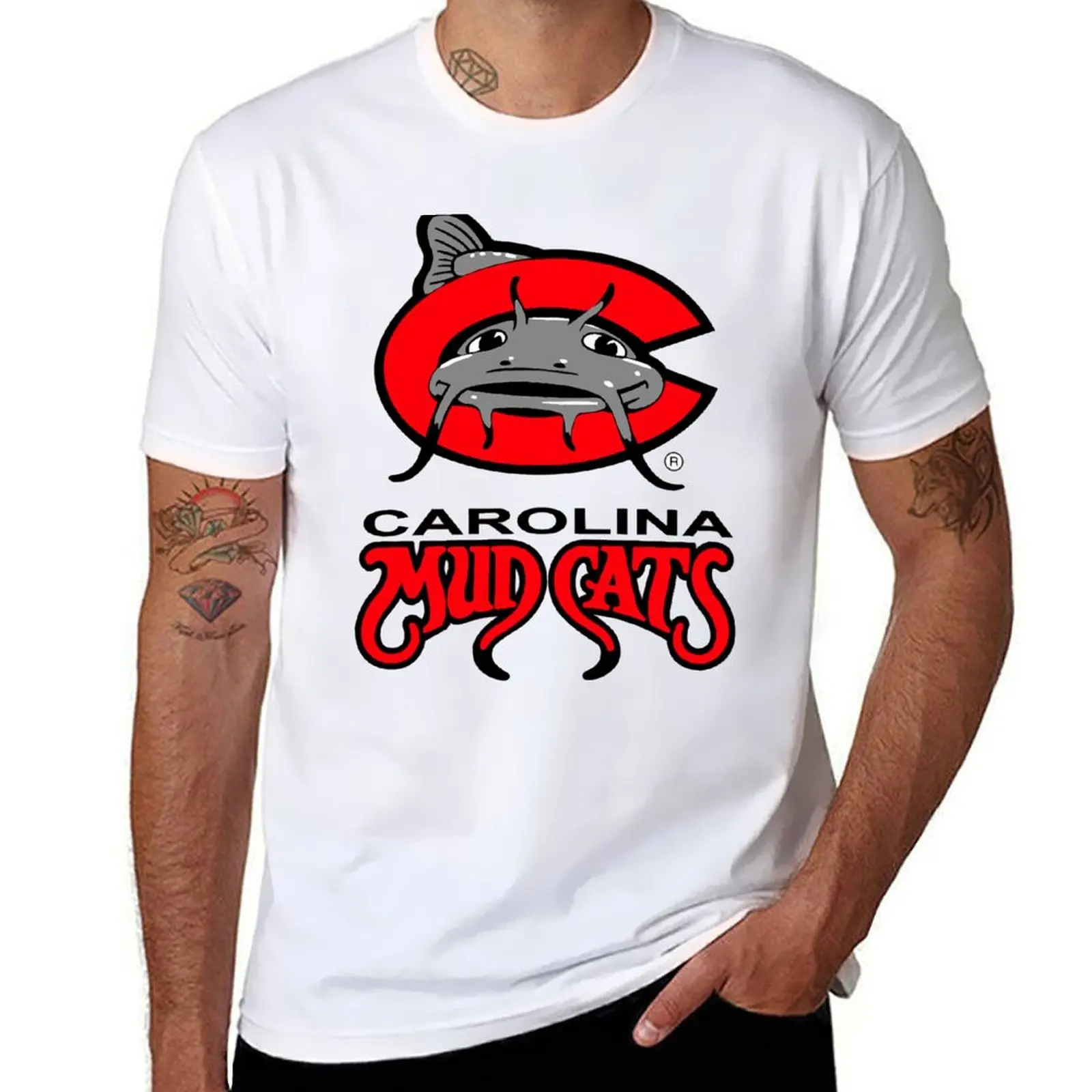 

crew Carolina Mudcats T-Shirt t shirt personalised t shirts for man graphic vintage T-Shirt