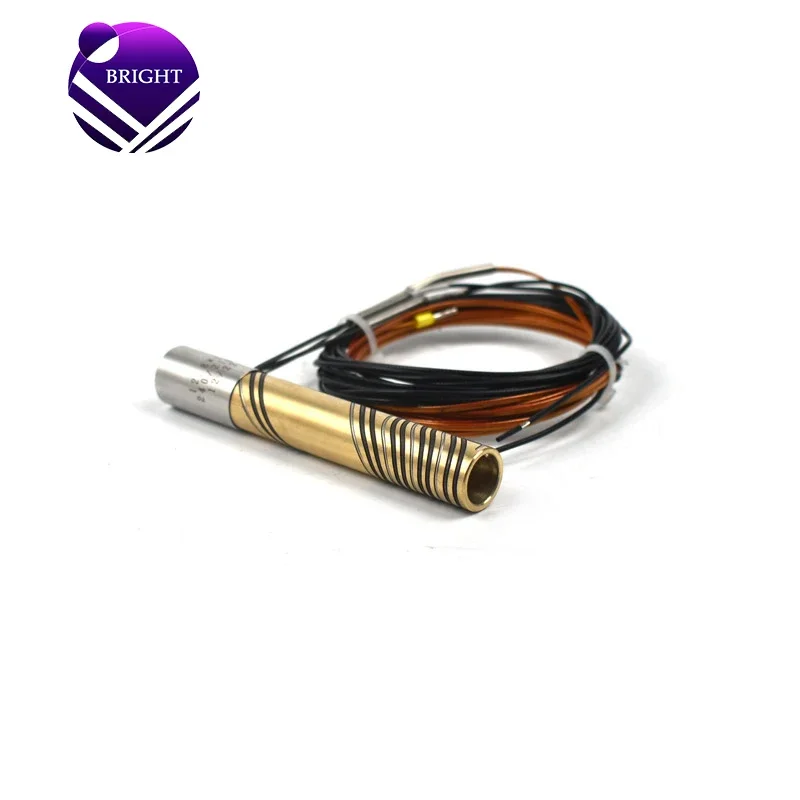 BRIGHT 240V 210W 12.8*110mm Electric Brass Hot Runner Coil Heater With J Type Thermocouple