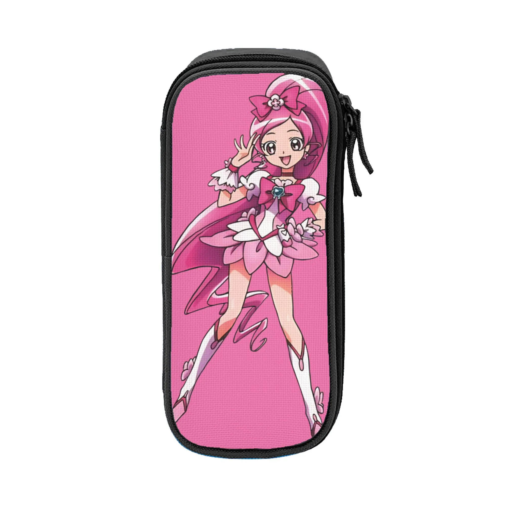 Pretty Cure Pencil Case Cute Pen Bags Student Big Capacity Students School Cosmetic Pencil Pouch