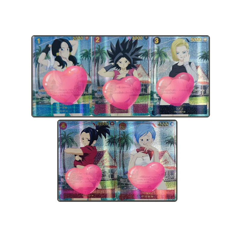 Dragon Ball Diy Homemade Card cartoon character Bulma Trunks krillin Master Roshi Collectible card toy Christmas birthday gift