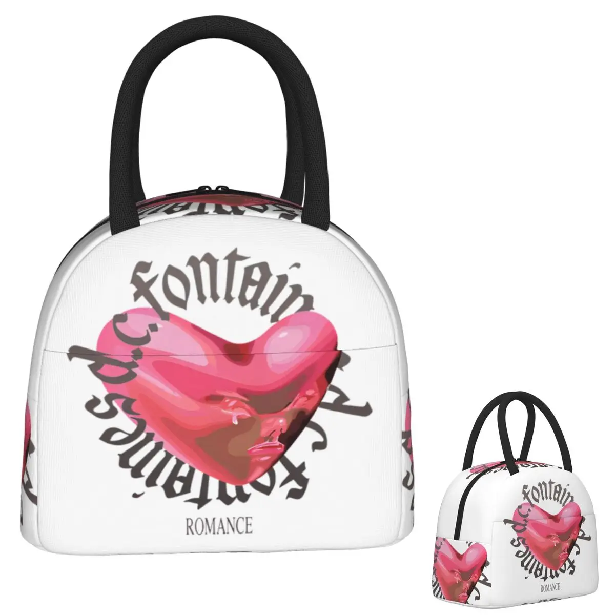 

Fontaines DC Romance Сумки для обеда Изолированная коробка для бенто Водонепроницаемая сумка для обеда \ Сумки для пикника Термосумка для женщин и девочек Путешествия