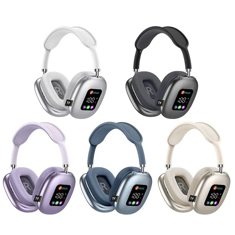 AI Translation MAX New Wireless Active Noise Cancelling Headphones Hybrid Wireless Headphones With Touch Control LED Screen
