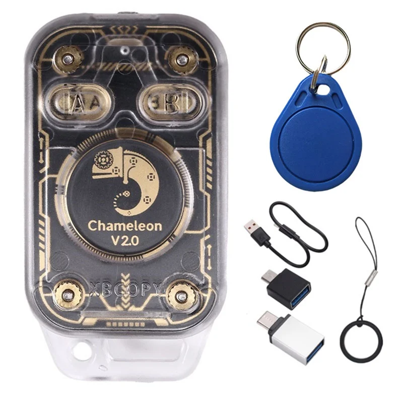 

ABDE-Chameleon Ultra+ CUID брелок RFID Chameleon V2.0 Смарт-чип-эмулятор 125 кГц 13,56 МГц NFC-карта декодирование Дубликатор
