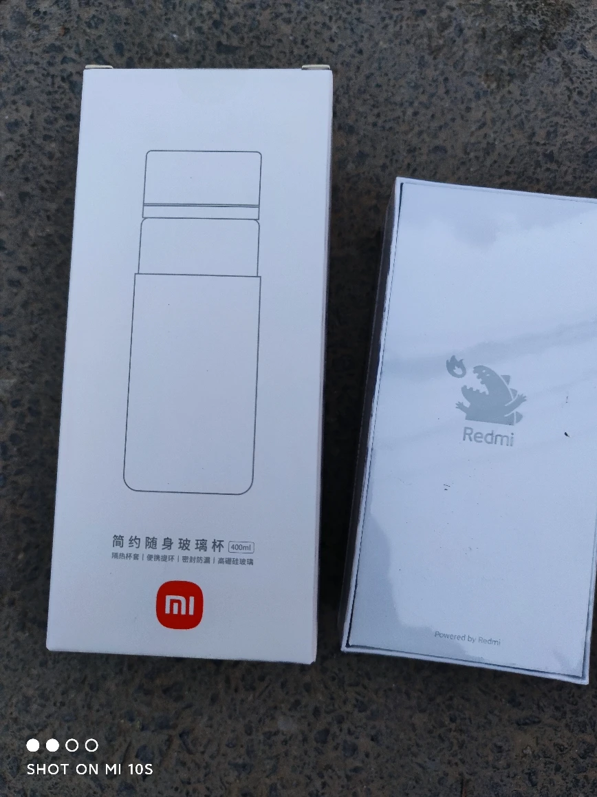 Xiaomi Mijia-Garrafa de água de vidro com alça portátil, anti-escaldante, à prova de vazamento, garrafas de leite, copo simples, 400ml