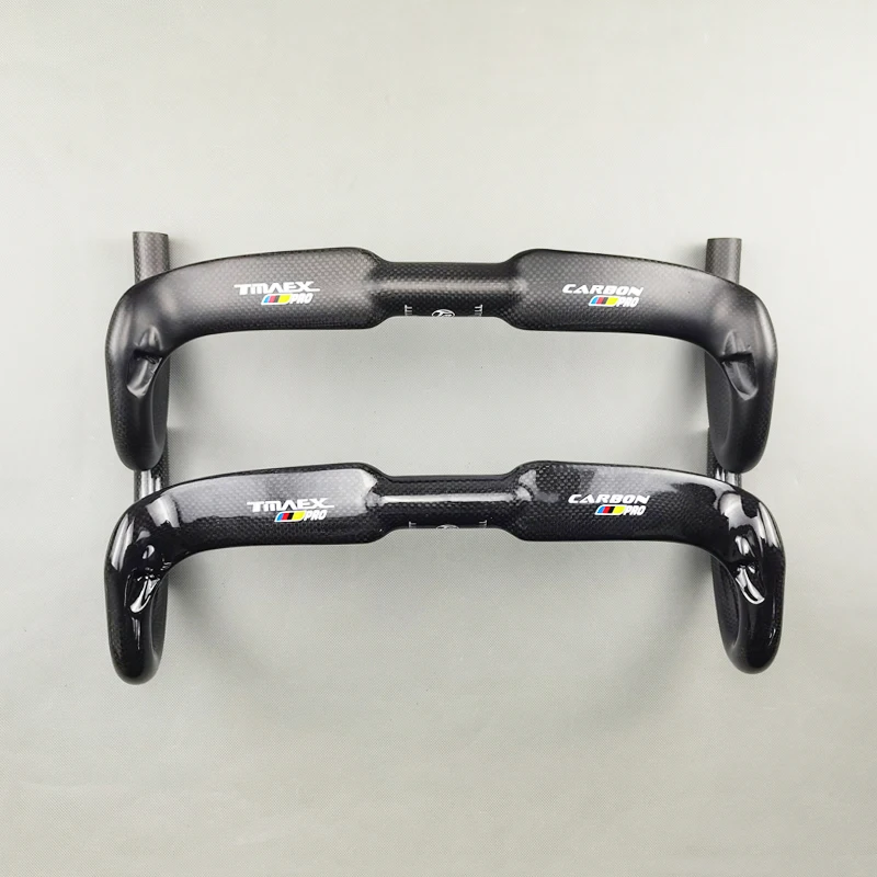 Full Carbon Fiber Road Bike Handlebar, Wind Resistance, Bicycle Wheel, Inner Cable X 31.8mm, 400mm, 420mm, 440mm