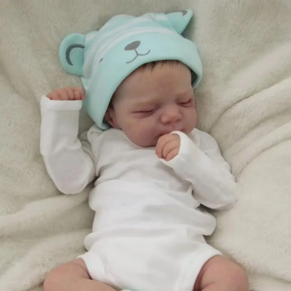 NPK 18inch Lifelike Vinyl Reborn Doll with Full Body Pascale Painted Hair And 3D Skin Art Collectible Doll for Enthusiasts