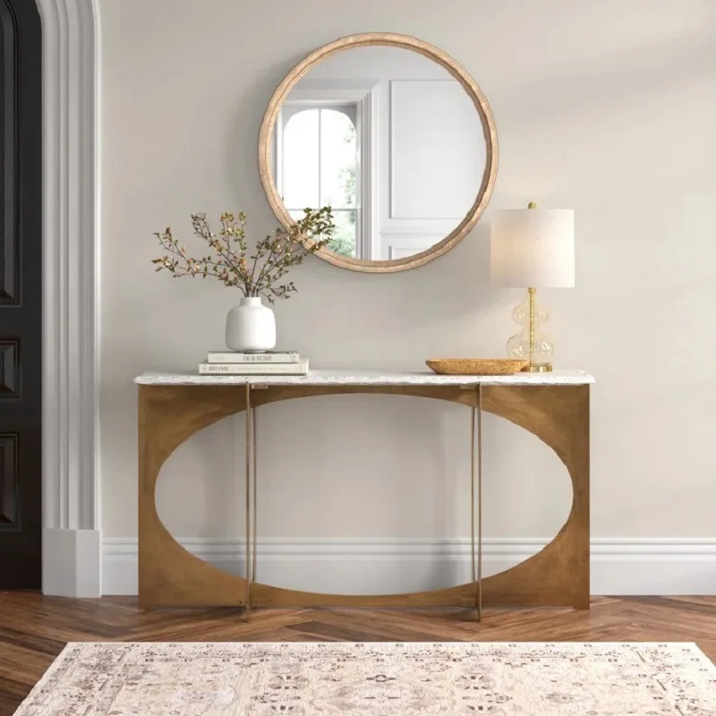 

Living room side table Living room entrance table High luxury design panel furniture Factory can be customized