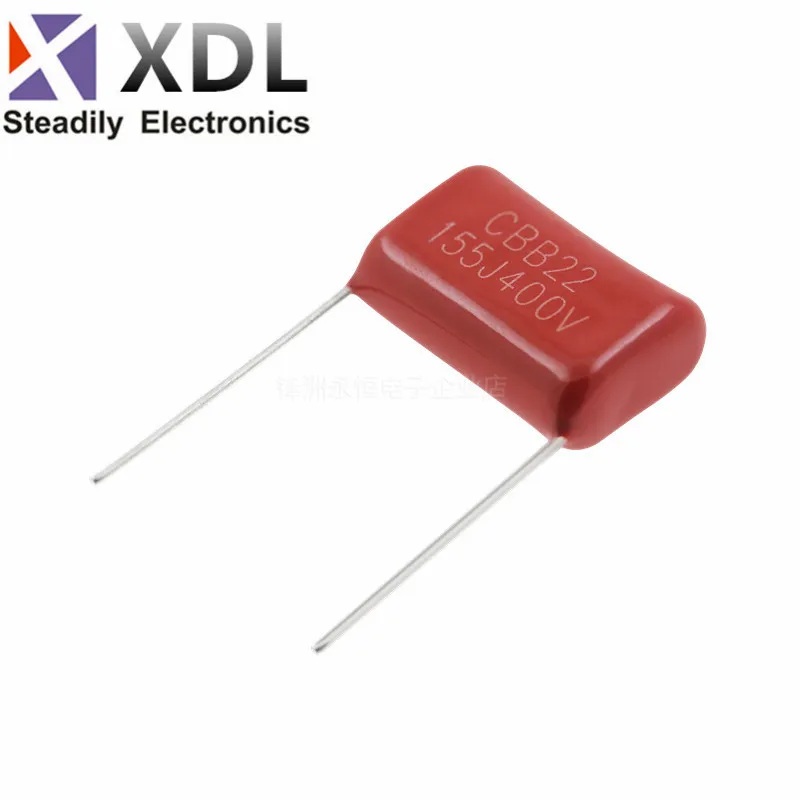 10PCS 400V155J 1.5UF Toonhoogte 20MM 400V 155 1500nf CBB Polypropyleen filmcondensator