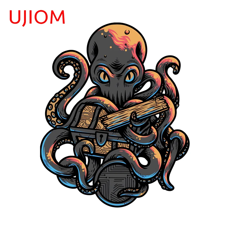 UJIOM Octopus Nomad Wall Sticker Cool Ceative Bookshelf Scratch-Proof PVC Decal High Quality Chambre Wallpaper Home Decor