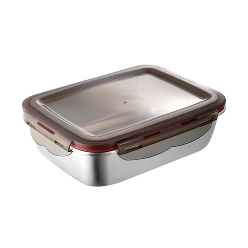 HOT 220Ml Stainless Steel Lunch Box Sealed Food Fresh-Keeping Boxes Office Bento Container Lunch Container