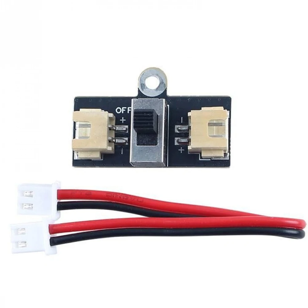 XH2.54 2Pin Power Switch Module 3D Printing Model Component 12.6V Max Input Voltage 3A Current Circuit Switch Board with Cable
