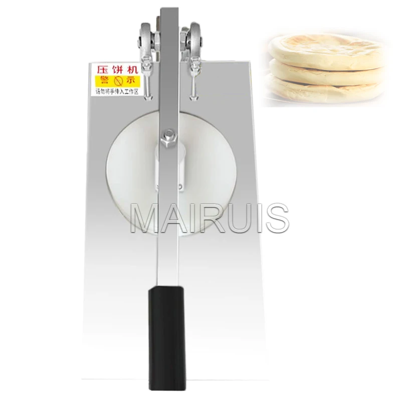 

12-24Cm Manual Dough Presser Machine Stainless Steel Disk Manual Pizza Press Machine