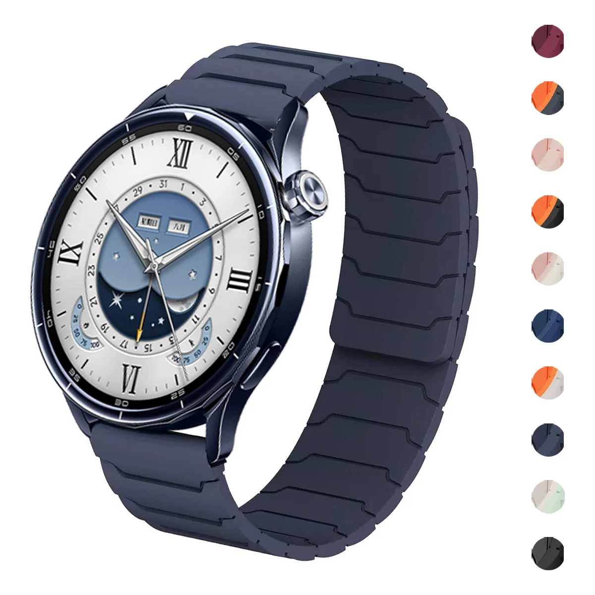 22mm Magnetisches Silikonarmband für Xiaomi Watch S5, Armband für Xiaomi Watch 5/S4 S3 S2 46mm S1 Pro/Mi 2 Pro/Color 2 Armband Correa