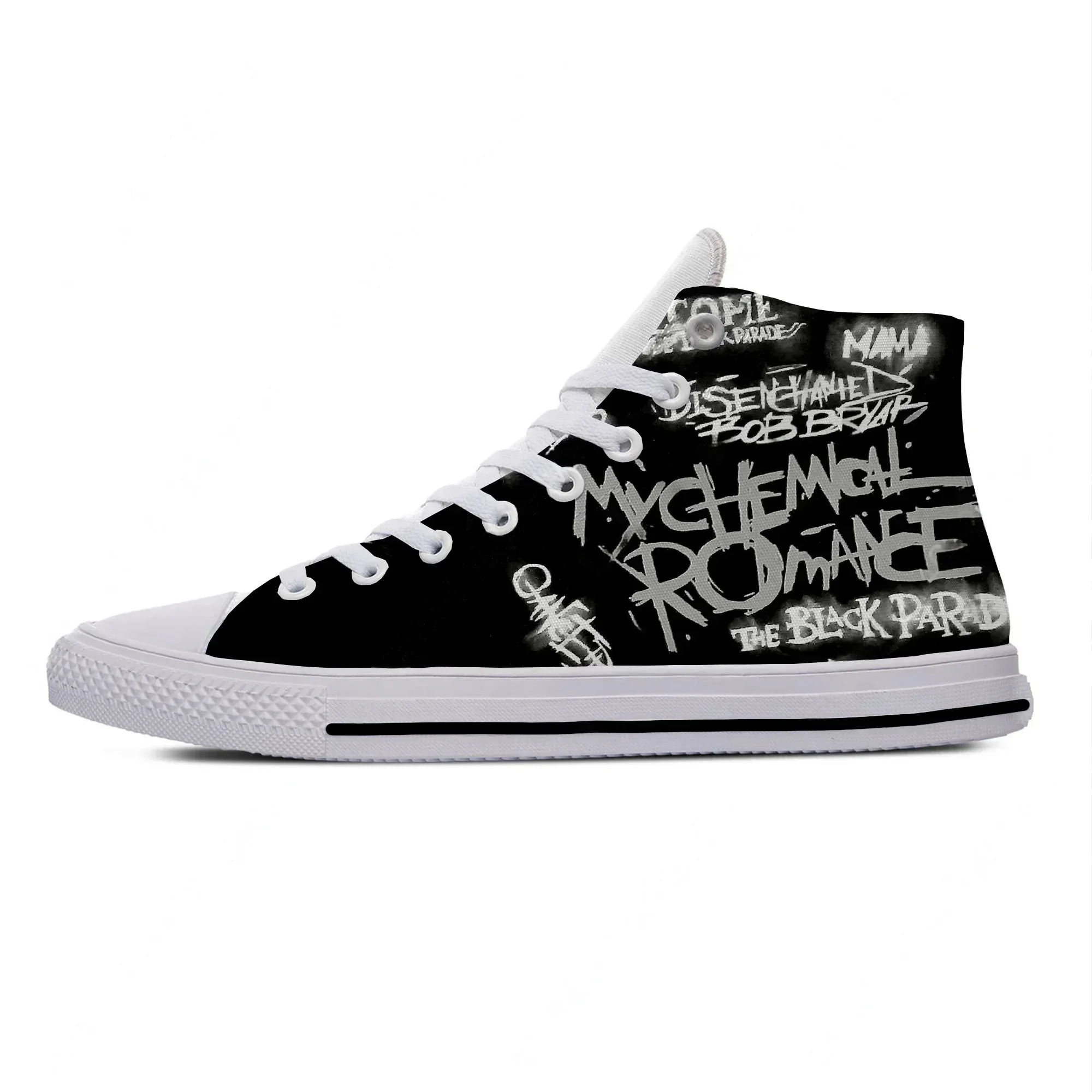 

Hot Summer My Chemical Romance MCR Rock Band Funny Casual Shoes High Top Lightweight Men Women Sneakers Breathable Board Shoe