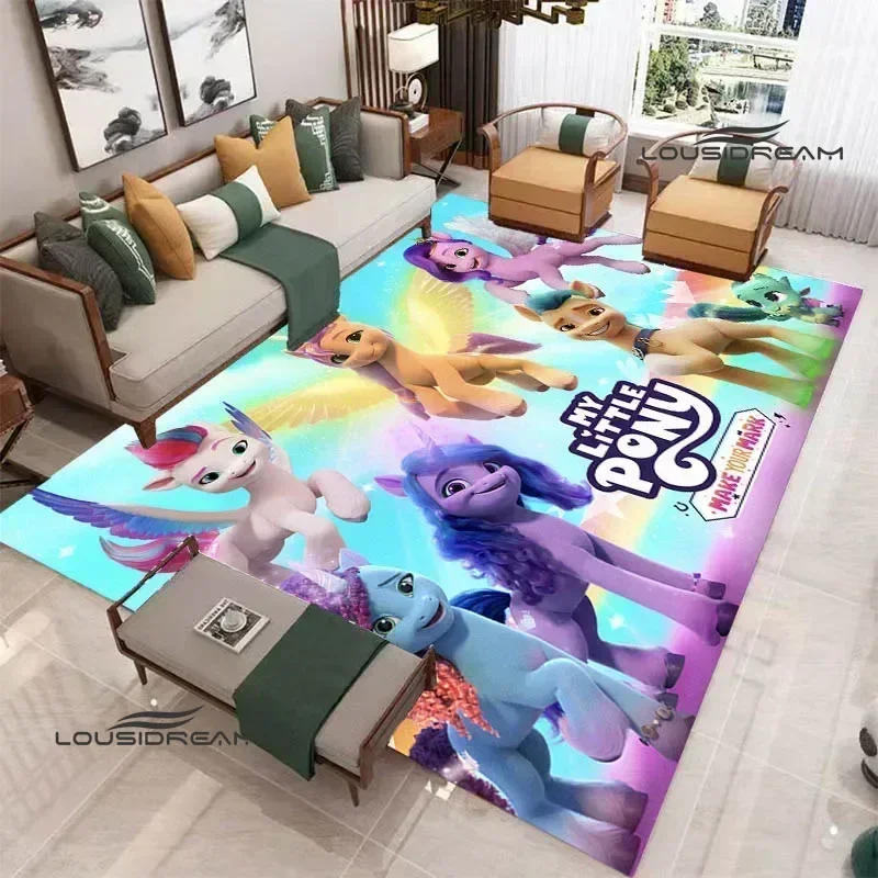 Cartoon My Little-P-Ponys printed carpet kitchen mats Non-slip carpet outdoor carpets area rug Home bedroom decor birthday gift