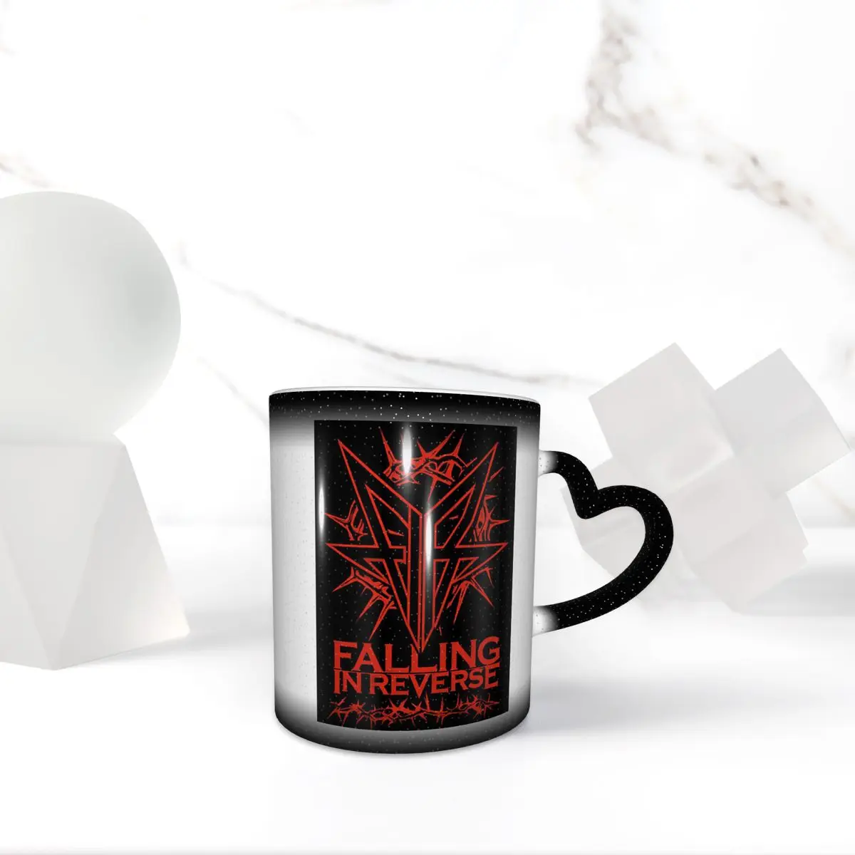 Rock Band Falling In Reverse Print Mug Funny Ceramic Coffee Cups Tea Mugs Milk Cup Drinkware Gift for Woman Man