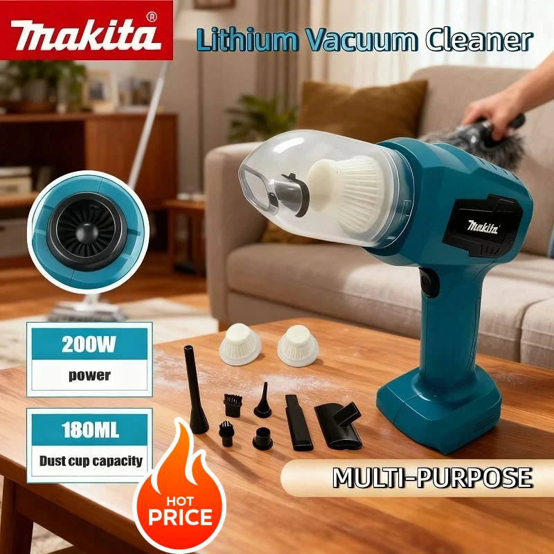 マキタ-ミニカー掃除機-多機能ハンドヘルド充電式電動工具-集塵ツール-マキタ18vバッテリー対応