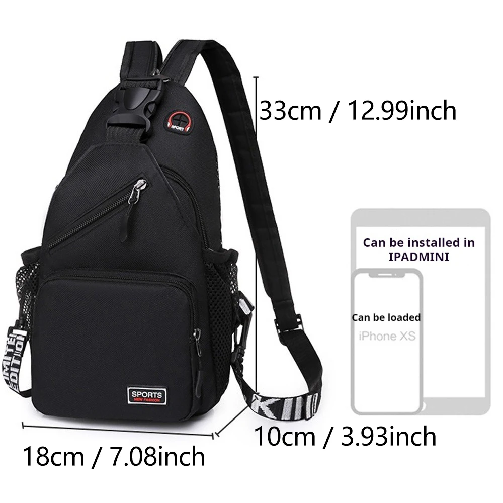 Brusttasche Schulter Umhängetasche Umhängetasche Männer Sport Funktionelle Laufen Radfahren Tasche Messengers Taschen Sling Pack