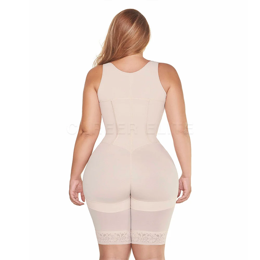 Women's Shapewear Open Chest Sleeveless Jumpsuit Steel Bone Liposuction Post Surgery Fajas Colombianas High Compression Bodysuit