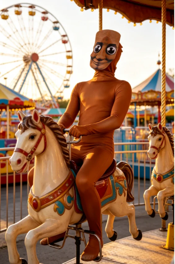 Tung Tung Tung Sahur Cosplay Costume Full Body Zentai Suit Viral Meme Character Jumpsuit With Mask Halloween Party Outfit - view 6