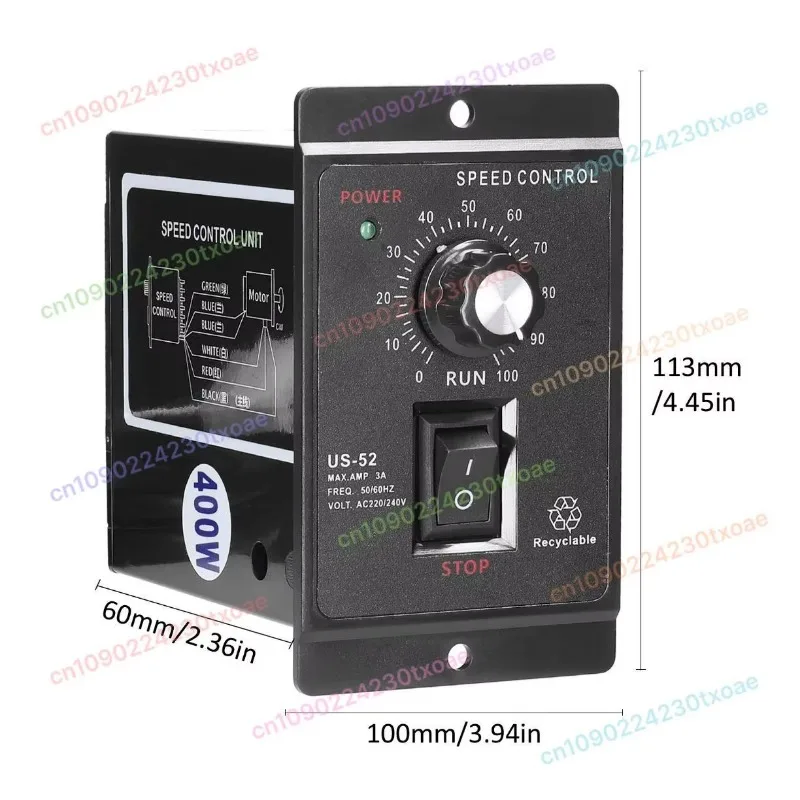 AC Motor Speed Controller Governor High Power Regulation Drive with Control Switch for Fan Pump Power Tools AC Motor