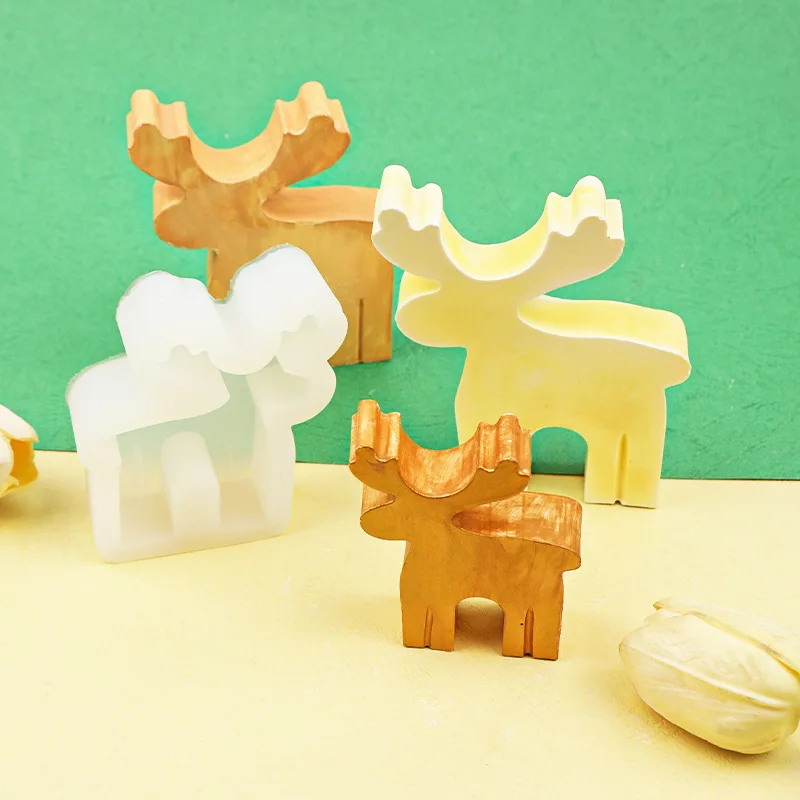 2025NewChristmas Series Silicone Candle Mold DIY Kit for Handmade Candles, Soap, Plaster, Resin, and Baking; Ideal Holiday Gifts