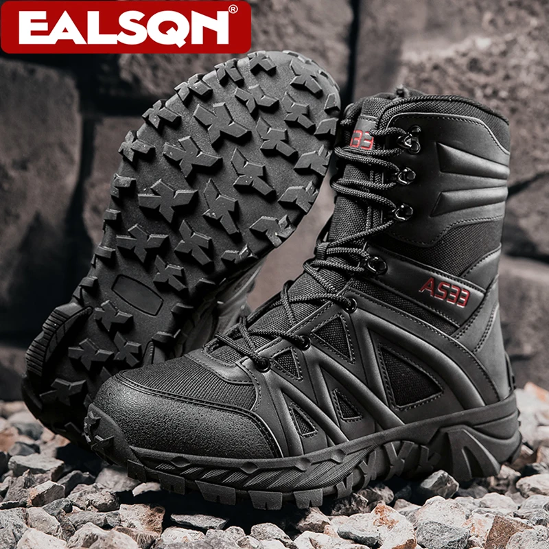 Climbing Shoe Beginner - Bottes tactiques d'extérieur montantes pour hommes,