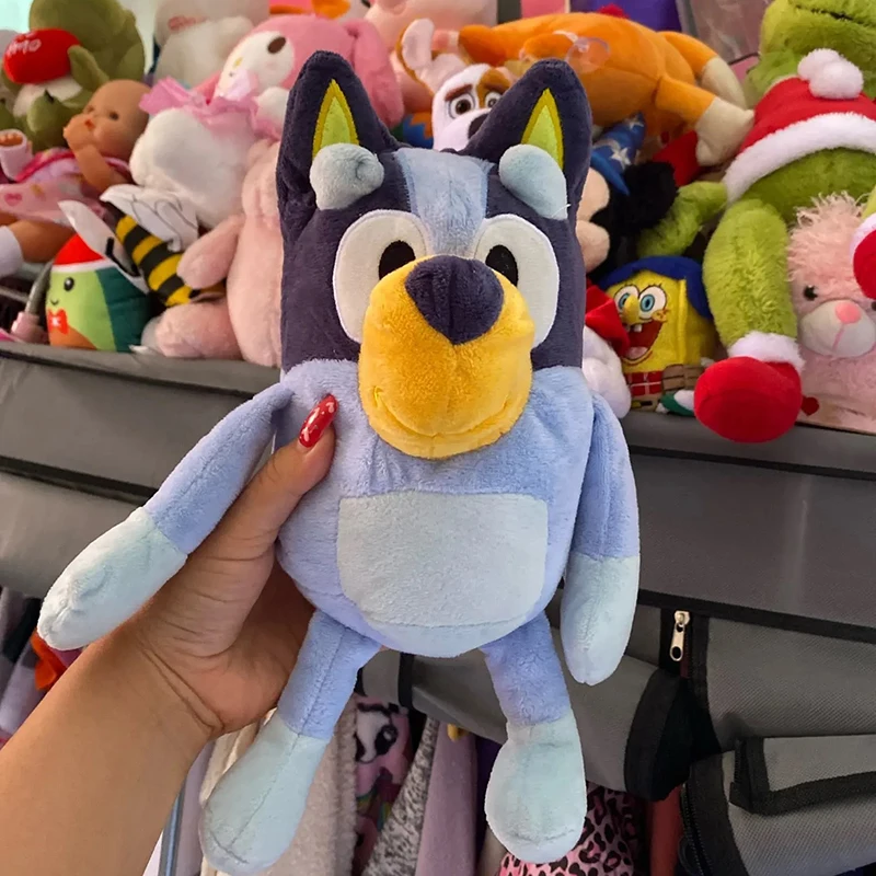 Anime Bluey Talking Plush A Family Of Bingo Dog Music Figure Plush Toys Stuffed Kawaii Animals Toy For Children Holiday Gift