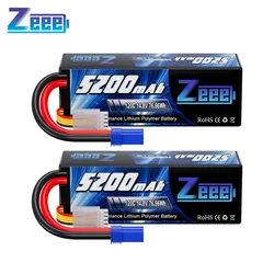 2Units Zeee 4S Lipo Battery 5200mAh 14.8V 120C Hardcase EC5 Plug for RC Buggy Truggy 1/10 Scale Racing Helicopters RC Car Boats