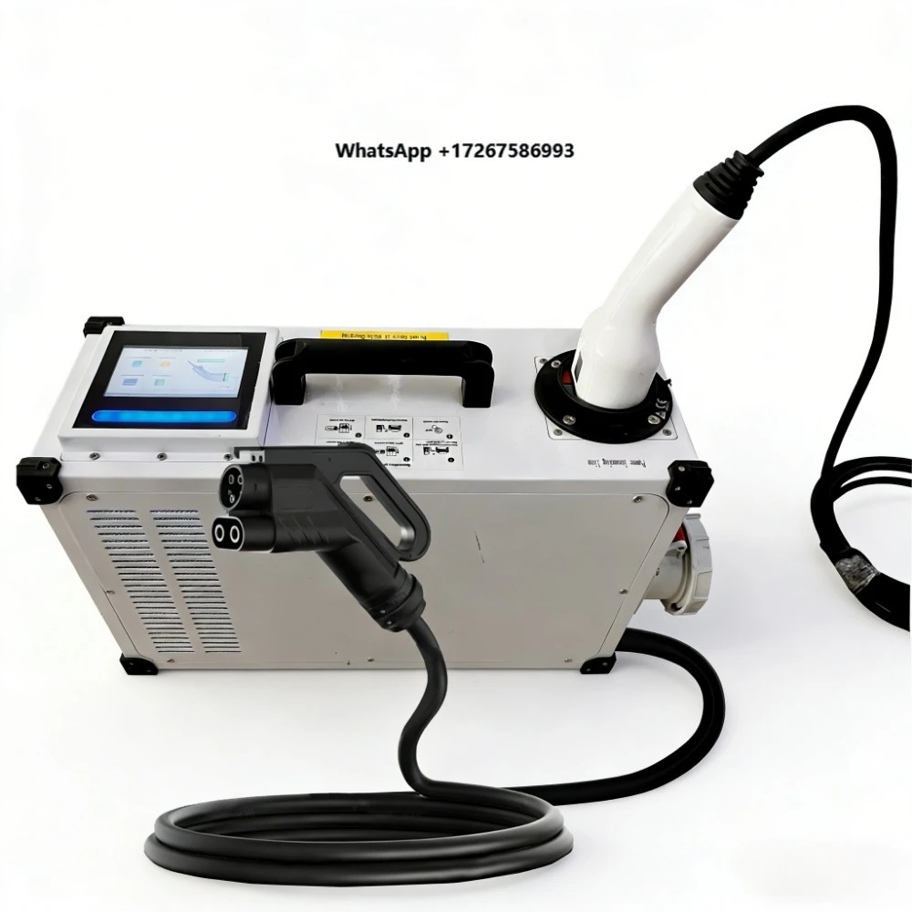 

New Movable DC Fast Charging Station GBT Portable EV Charger 40kW 63A