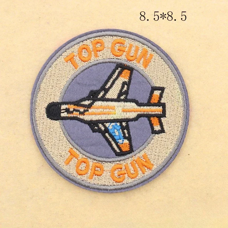 Movie Top Gun TOPGUN Embroidery Cloth Sticker US Air Force Badge Clothing Accessories Embroidery Badge