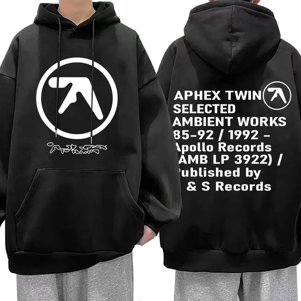 

Aphex Twin Graphic Hoodie Men Women Casual Vintage Streetwear Male Fashion Gothic Hoodies Men's Oversized Fleece Cotton Pullover