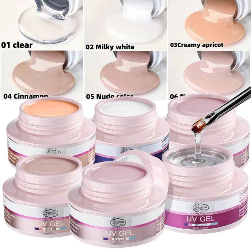 Gel Constructeur Professionnel UV Dur Pour Renforcement Des Ongles, Construction Rapide, Longue Durée, Gel D'Extension Soak Off