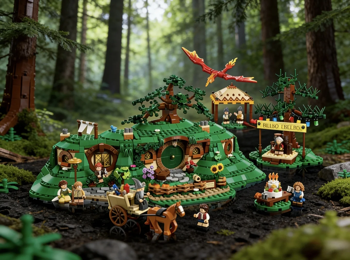 2025 nouveau 2017 pièces Moc 10354 les anneaux: le château modulaire Shire modèle blocs de construction bricolage assemblage créatif briques enfants cadeau