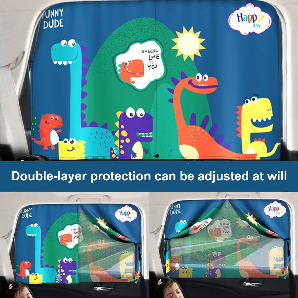 Parasol para ventanas de coche, cubierta antimosquitos para niños, cortinas universales para coche, cortina magnética, parasol para ventana lateral de coche, estilo de coche