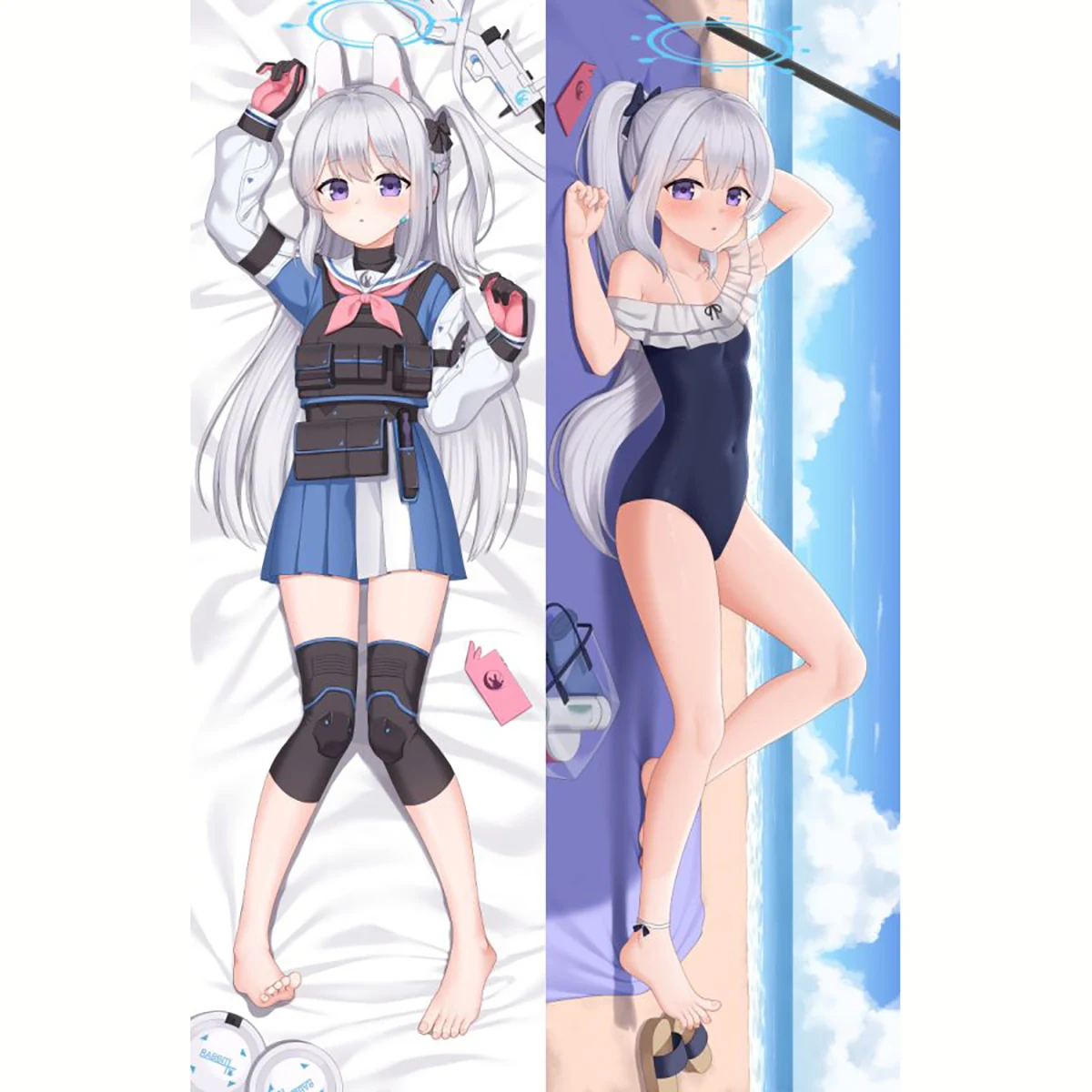 

Blue Archive Tsukiyuki Miyako Dakimakura 2WAY Hugging Body Pillow Case Gift Anime Sexy Pillow Case Otaku Cushion Cover