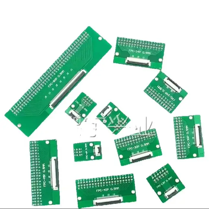 FPC/FFC Adapter Board 0.5/1.0MM to 2.54MM Soldered Connector 4/5/6/8/10/12/14/16/20/26/3040/45/50/60 Pin