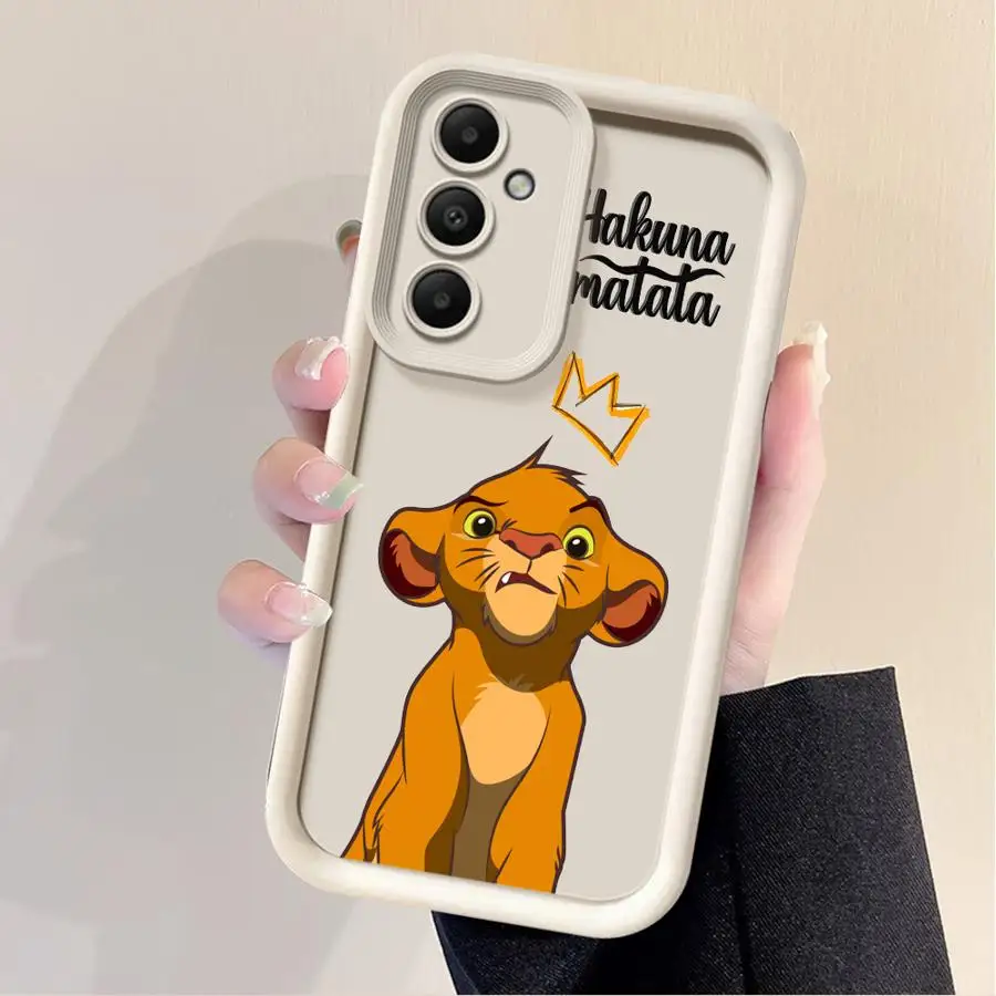 Funda para Samsung Galaxy A55 A54 A52 A14 A53 A12 A13 A50 A23 A51 A71 A34 A21s A32 A22 A31 Funda de teléfono TPU Disney King_Lion Funda