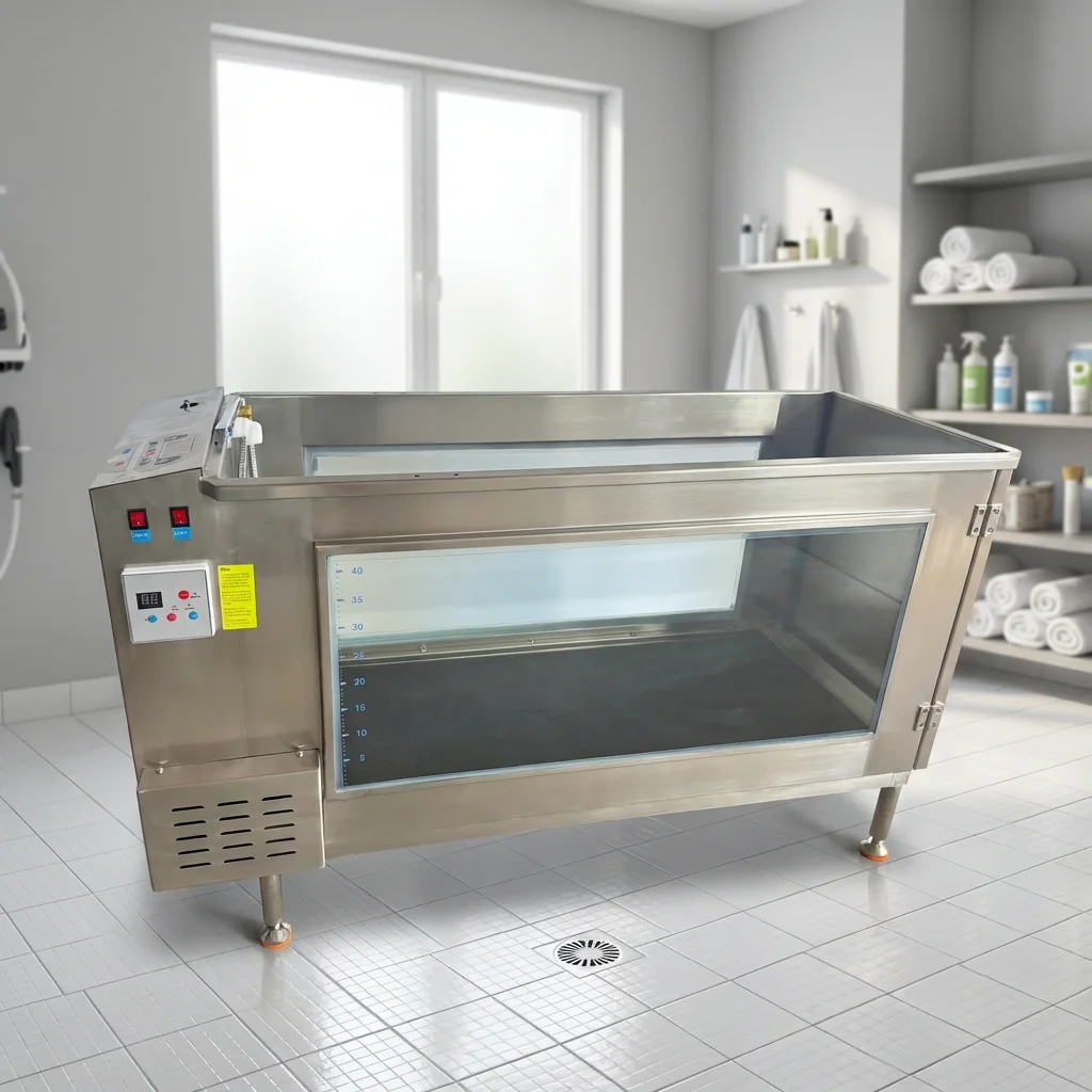 Transparent Observation Dog Water Treadmill With Circulating Water For Pet Clinic Weight Loss Physiotherapy Training