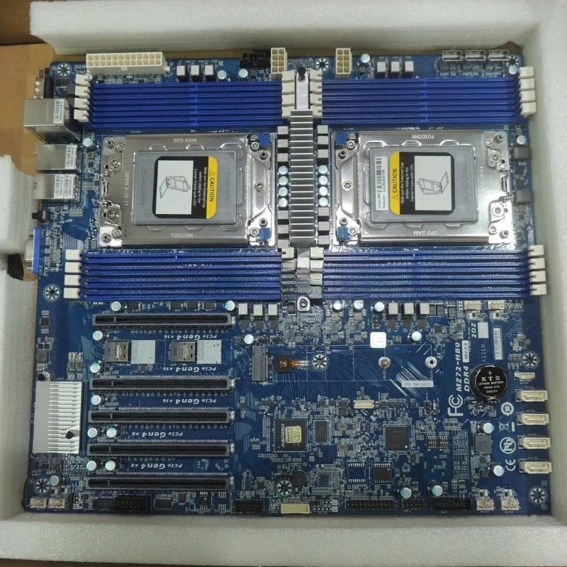 100% Tested Work WellFreeship Original MZ72-HB0 V3.0 Dual Server Motherboard Support，EPYC 7302 7742 7413 7R13 7B13 Processores