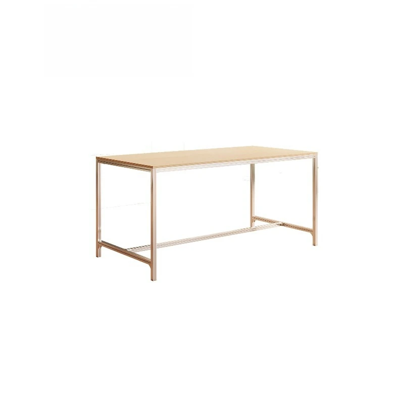 Aluminum Ocean Panel Desk, Home Bedroom Writing Table Birch Double Desktop
