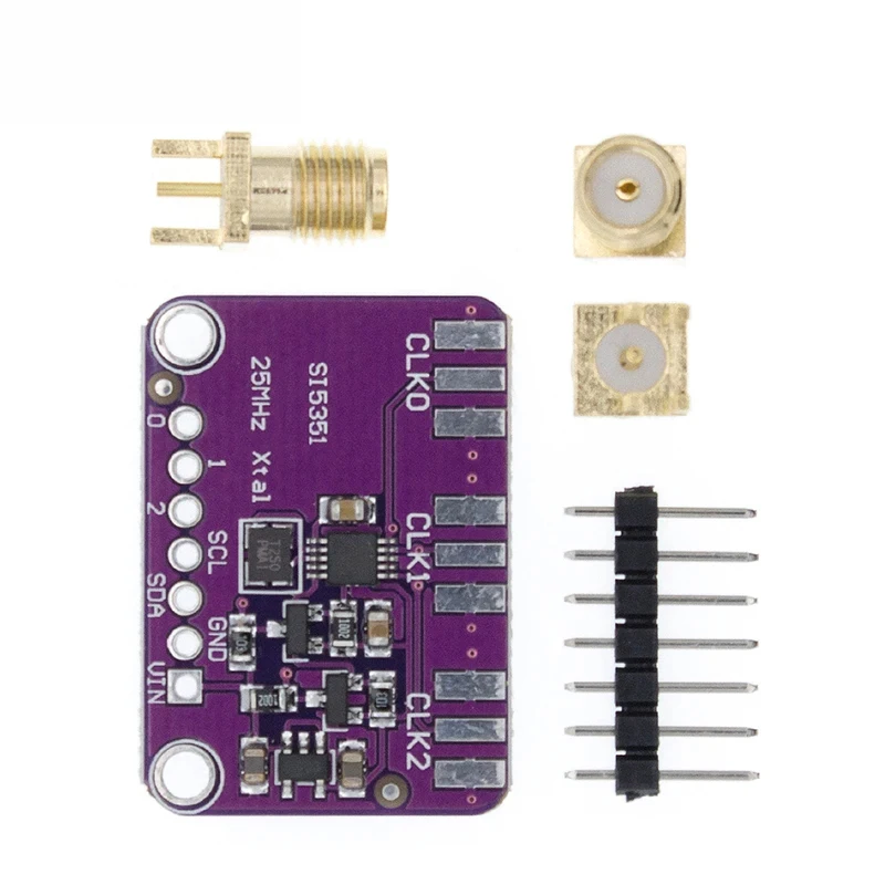 Signal Generator Clock 8KHz-160MHz DC 3V-5V CJMCU-5351 Si5351A I2C Clock Generator Breakout Board Module