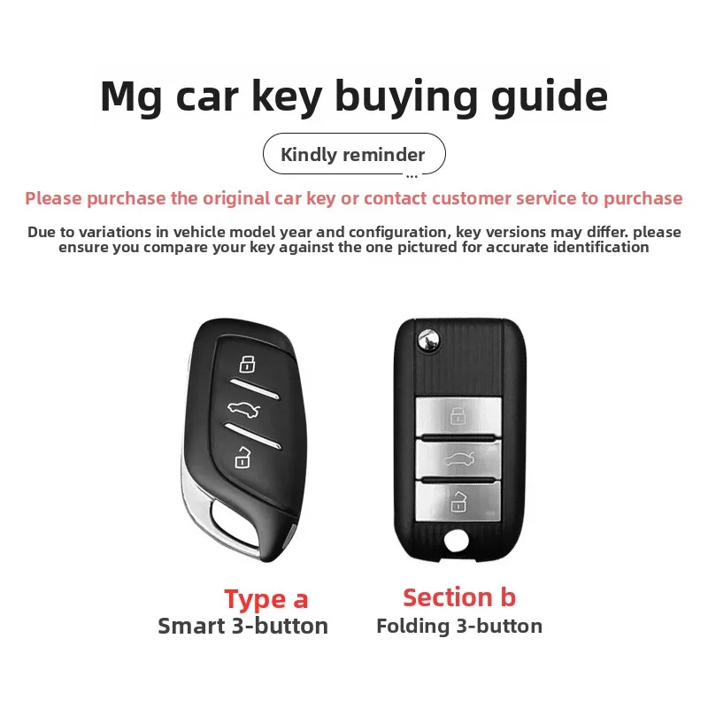 New TPU Car Key Fob Case Cover Protector For MG 4 2023 Mg4 Ev HS GT ZS EV ZX  Roewe RX5 MG3 MG5 MG6 MG7 MG ZS GS 350 360 750 W5