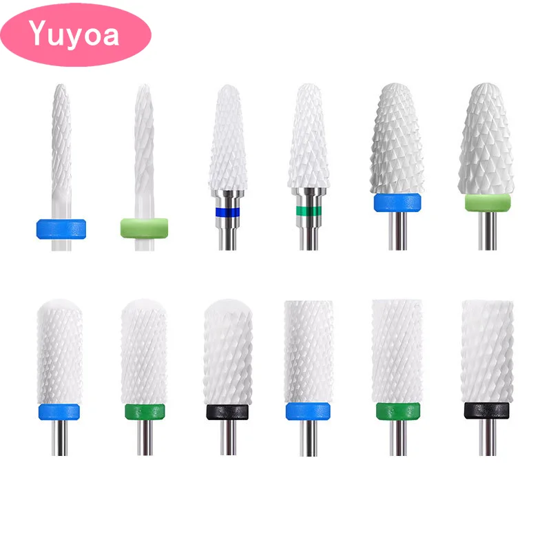 20pcs Dental Ceramic Drill Bit Professional Electric Dentistry Polishing Head Materials Jewelry Nail Ceramic Tungsten Drill Bits