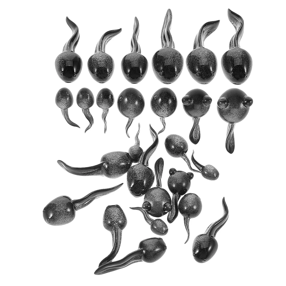 

26 Pcs Micro Landscape Tadpoles Bonsai Ornament Decoration Mini Animal Figurines Resin Aquarium Ornaments Statue